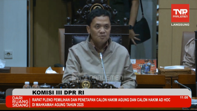 Ketua Komisi III DPR Habiburokhman. [YouTube]